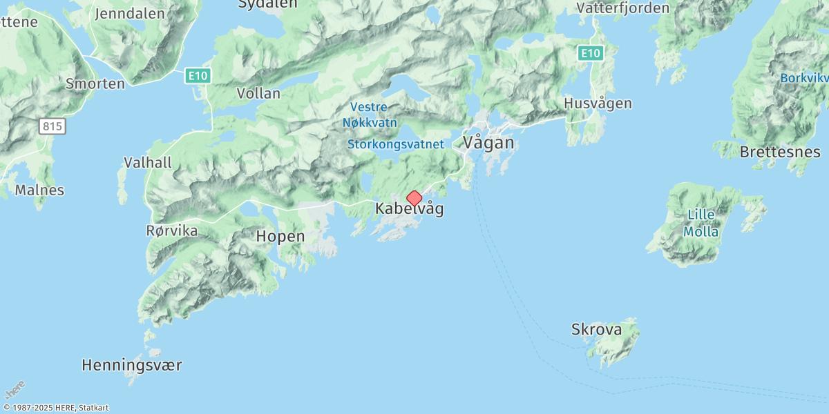 Map of Kabelvåg