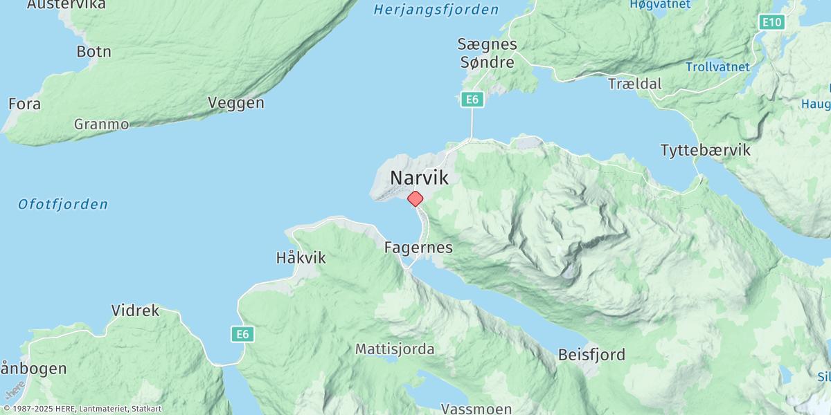 Map of Narvik