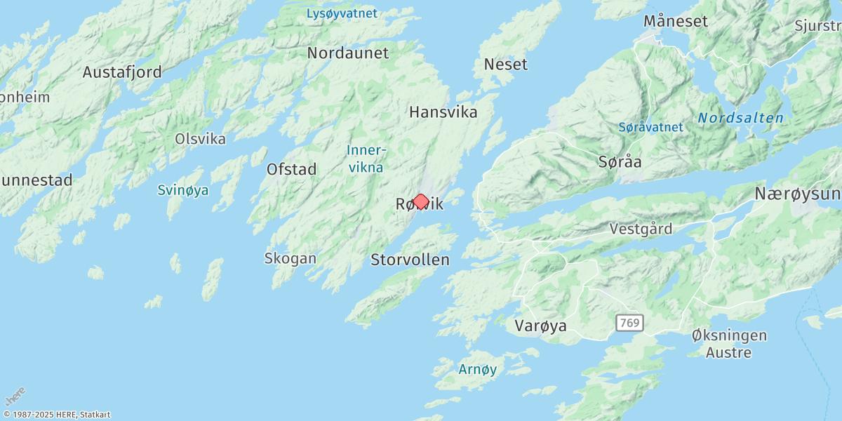 Map of Rørvik