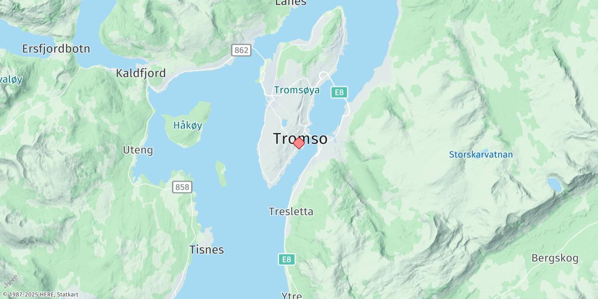 Map of Tromsø