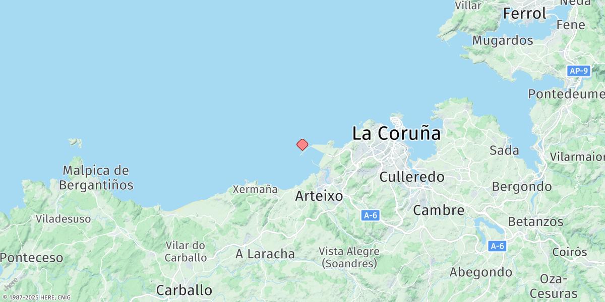 Map of Langosteira