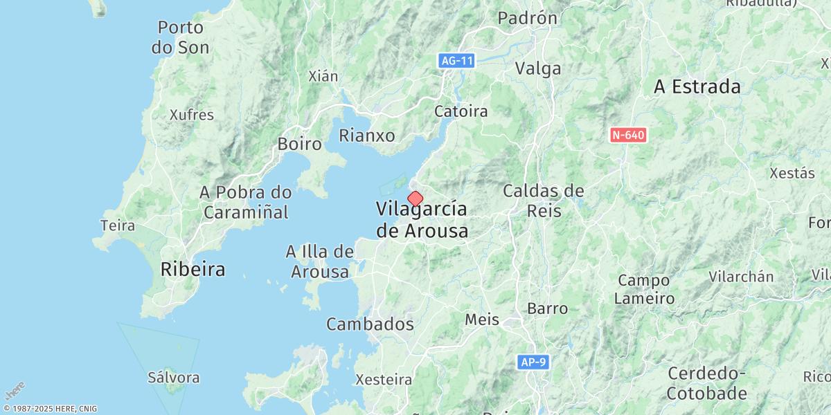 Map of Villagarcía