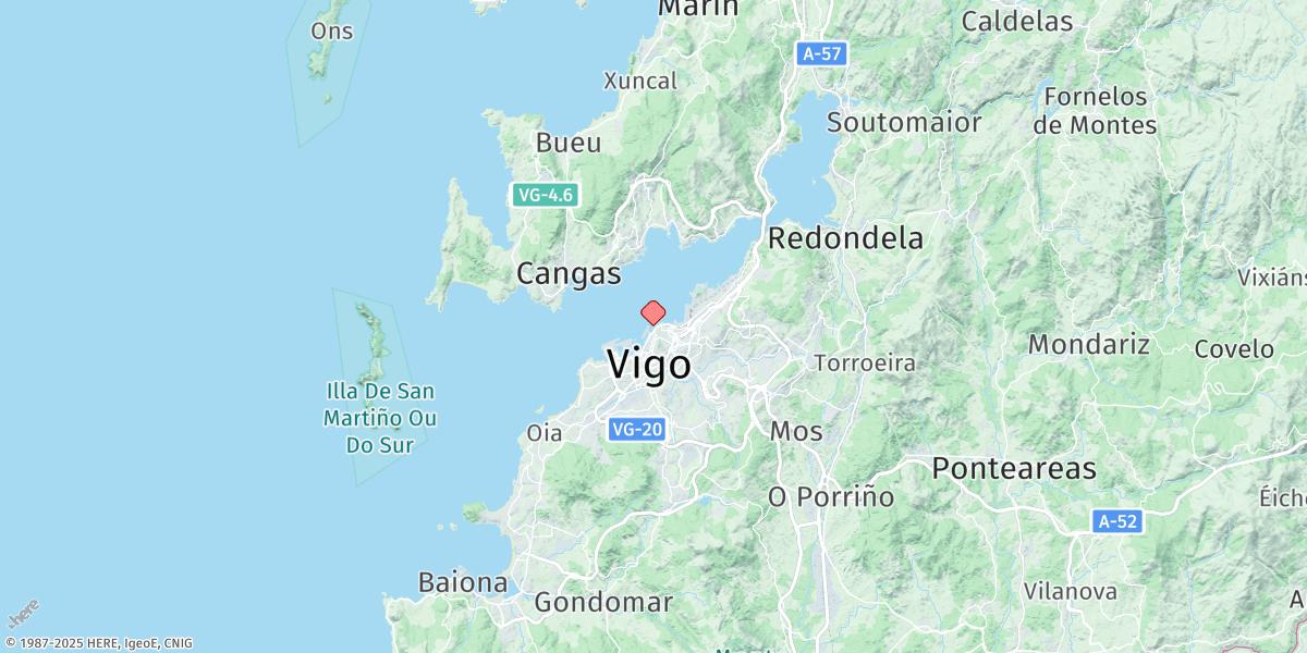 Map of Vigo