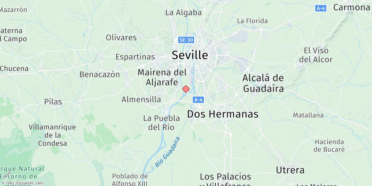 Map of Sevilla