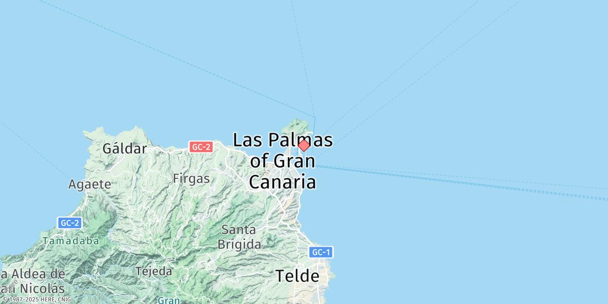 Map of Las Palmas