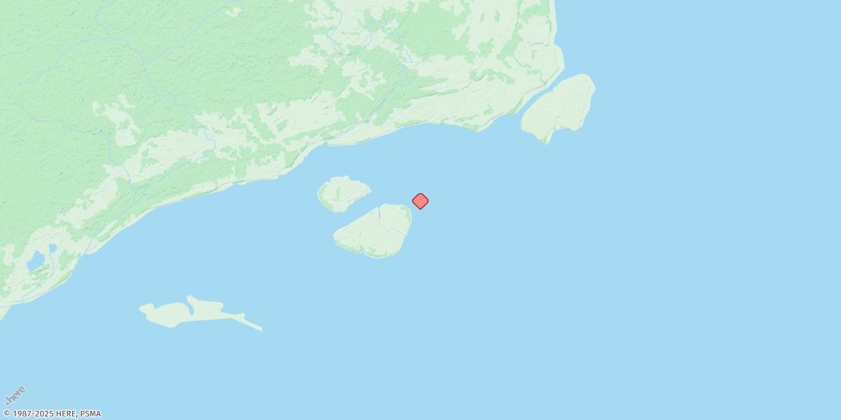 Map of Bobo Island