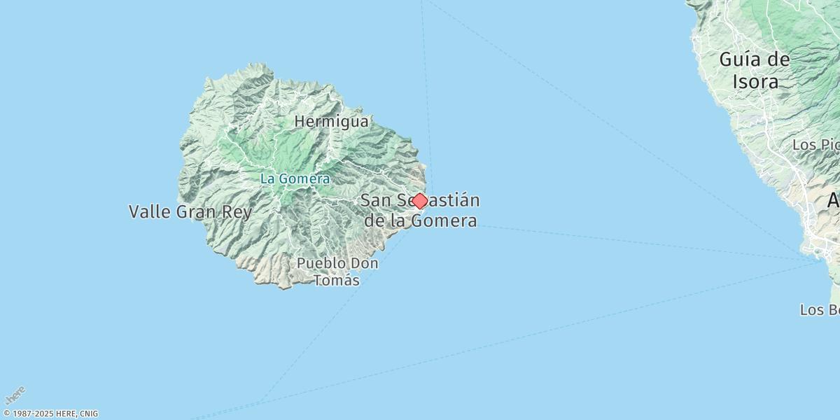 Map of Gomera