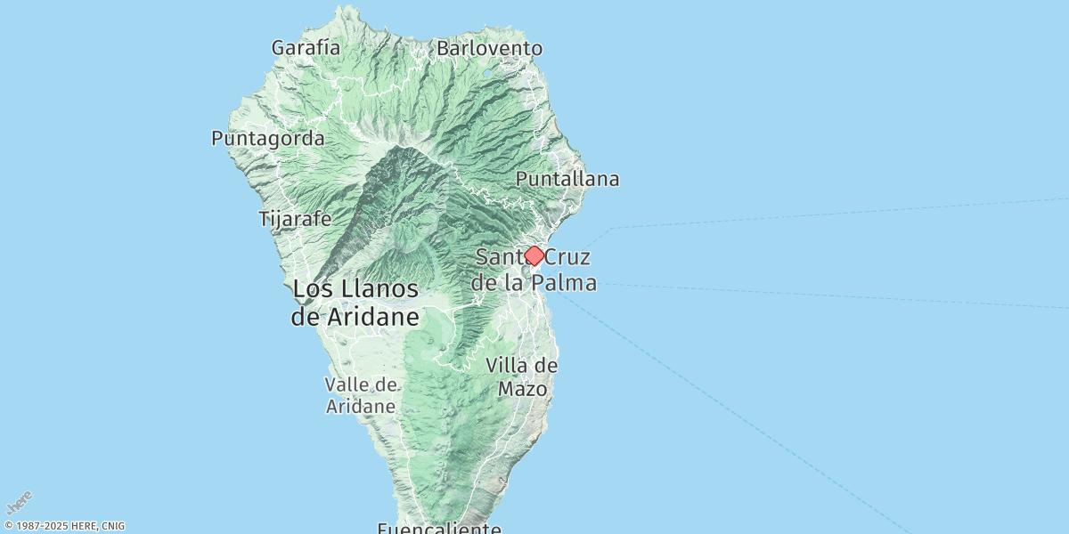 Map of La Palma