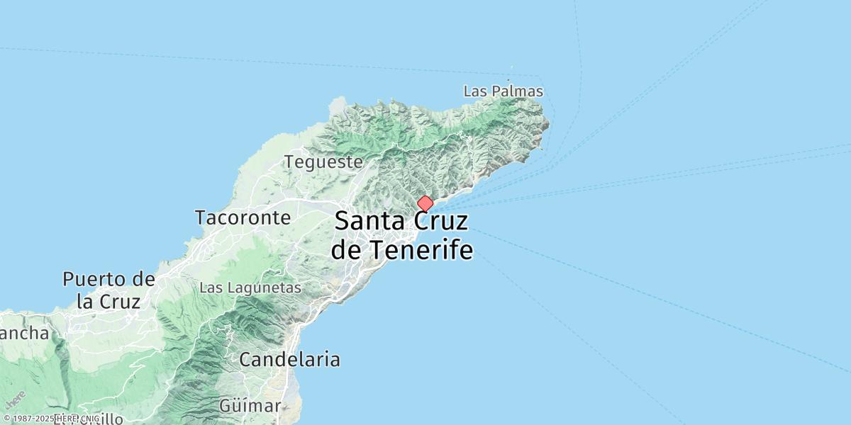 Map of Tenerife