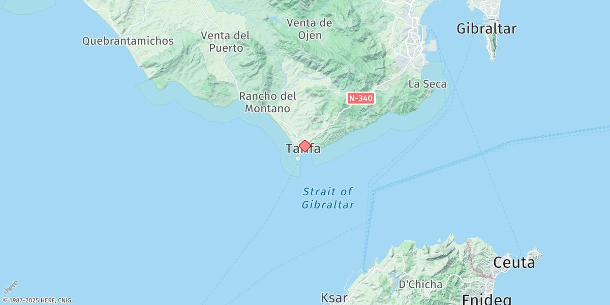 Map of Tarifa