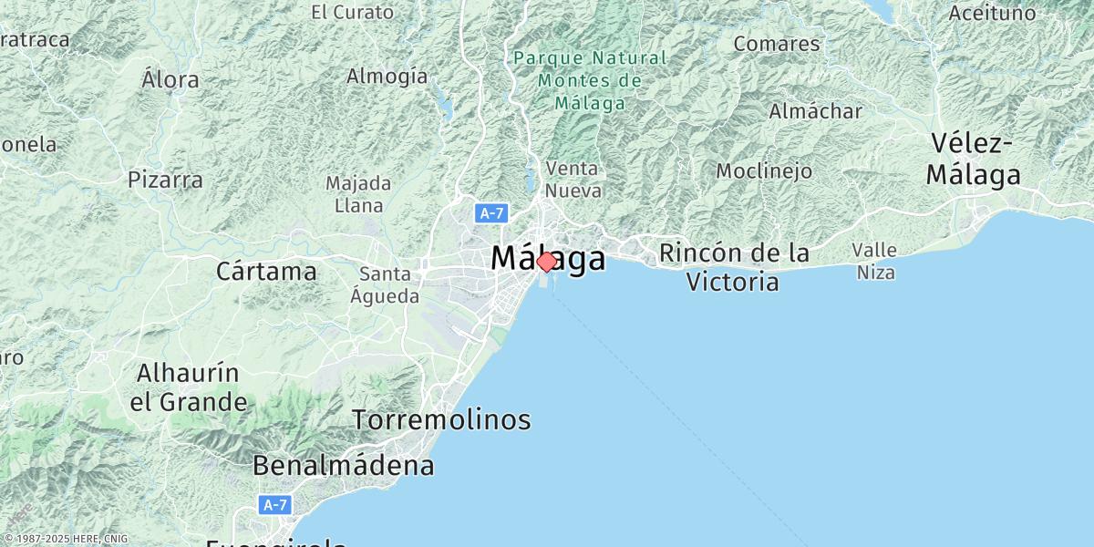 Map of Malaga