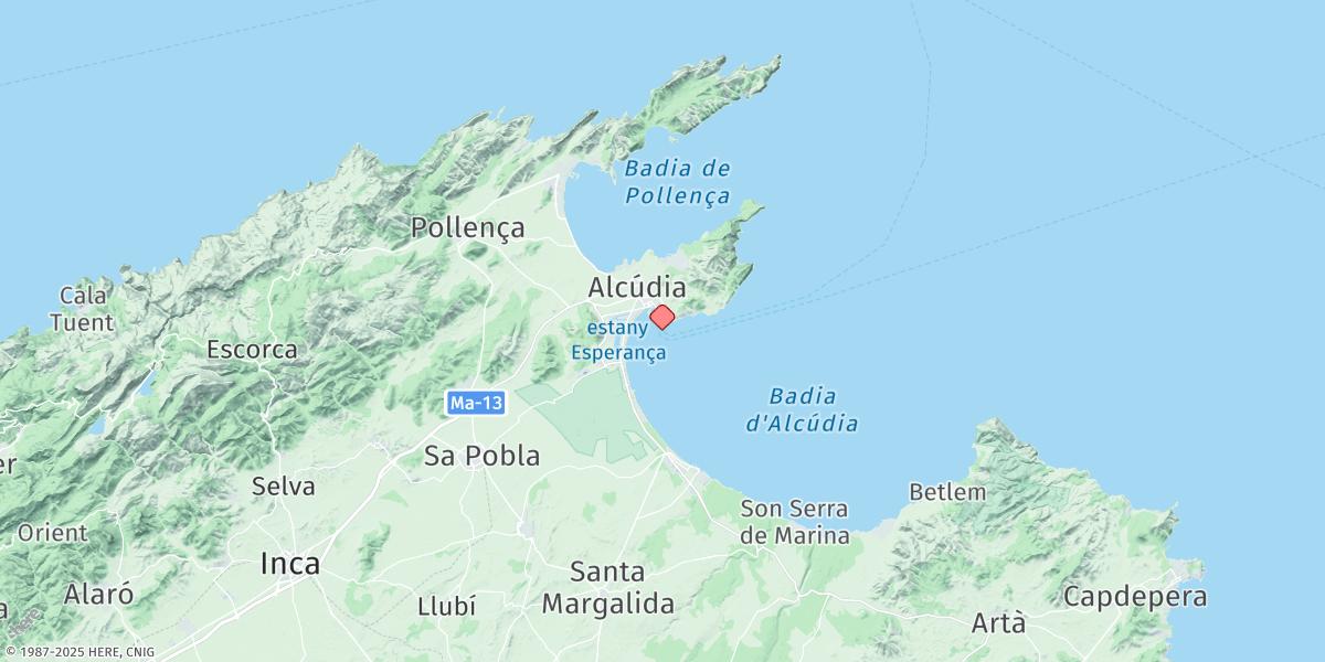 Map of Alcudia