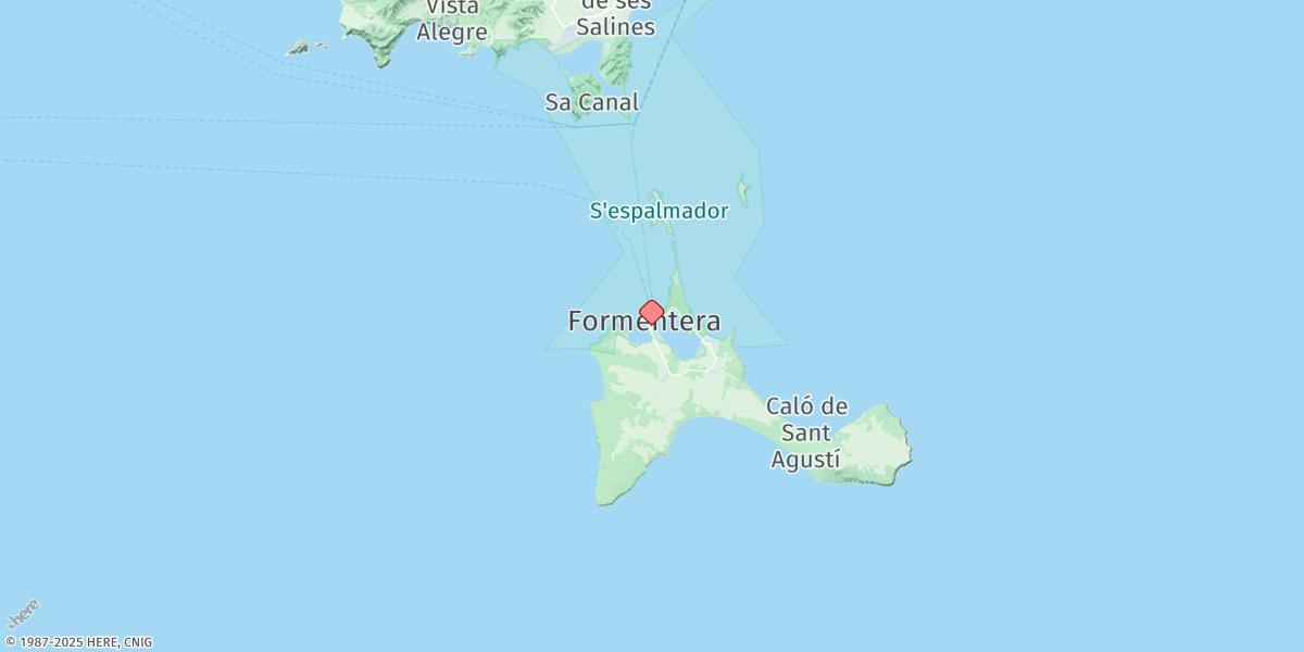 Map of Formentera
