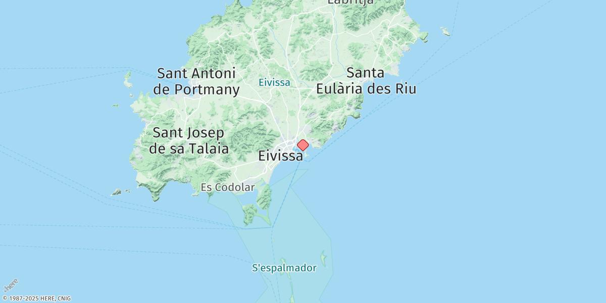 Map of Ibiza