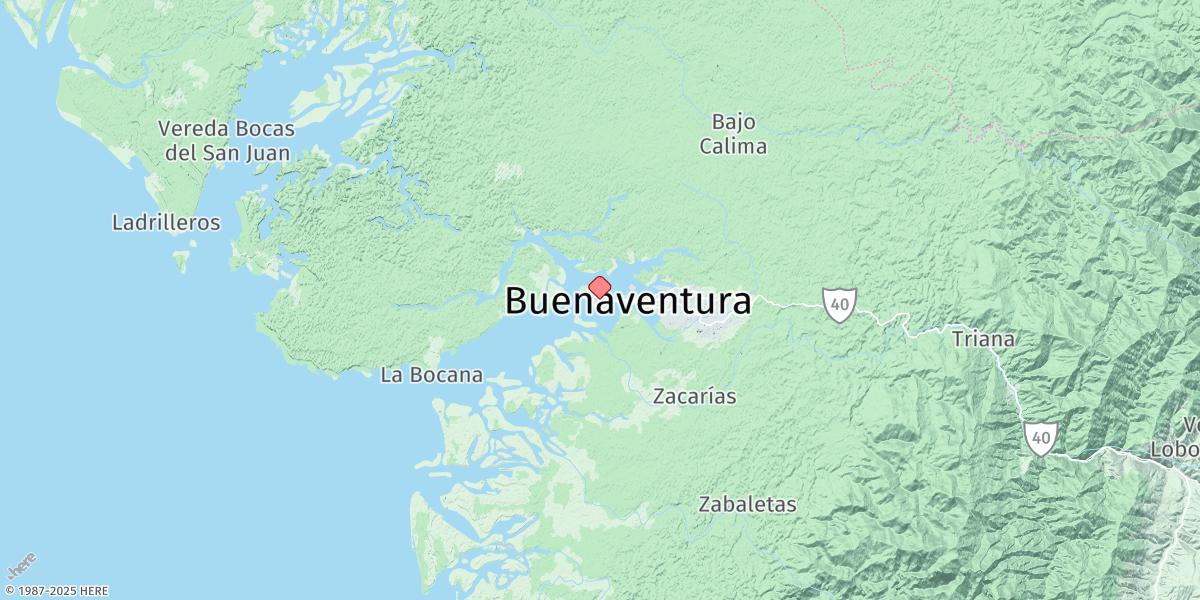 Map of Buenaventura