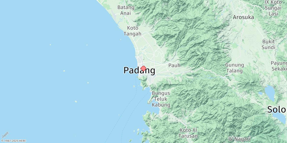 Map of Padang-a