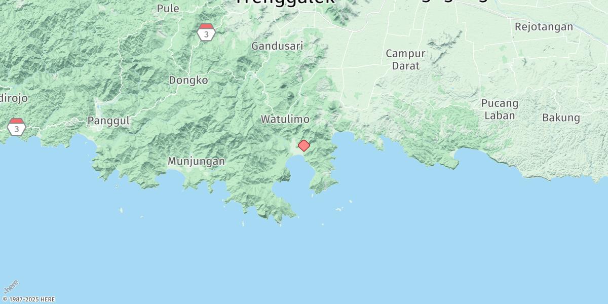 Map of Prigi