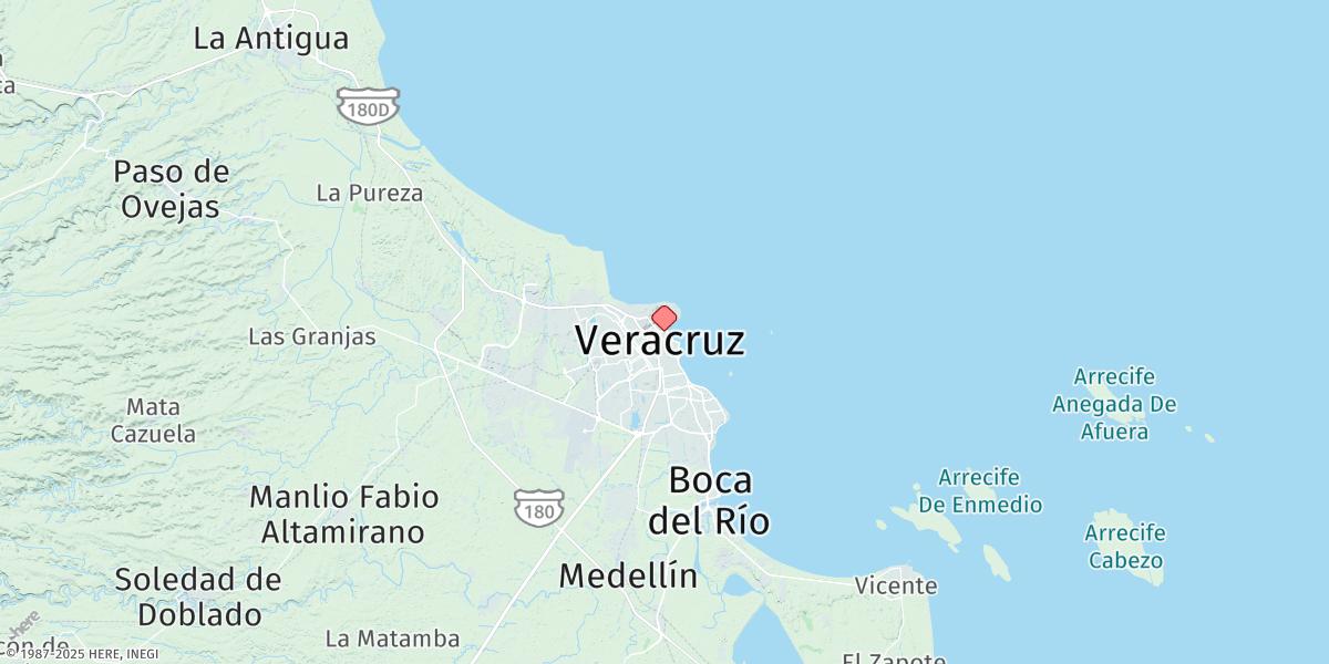 Map of Veracruz-b,ver.