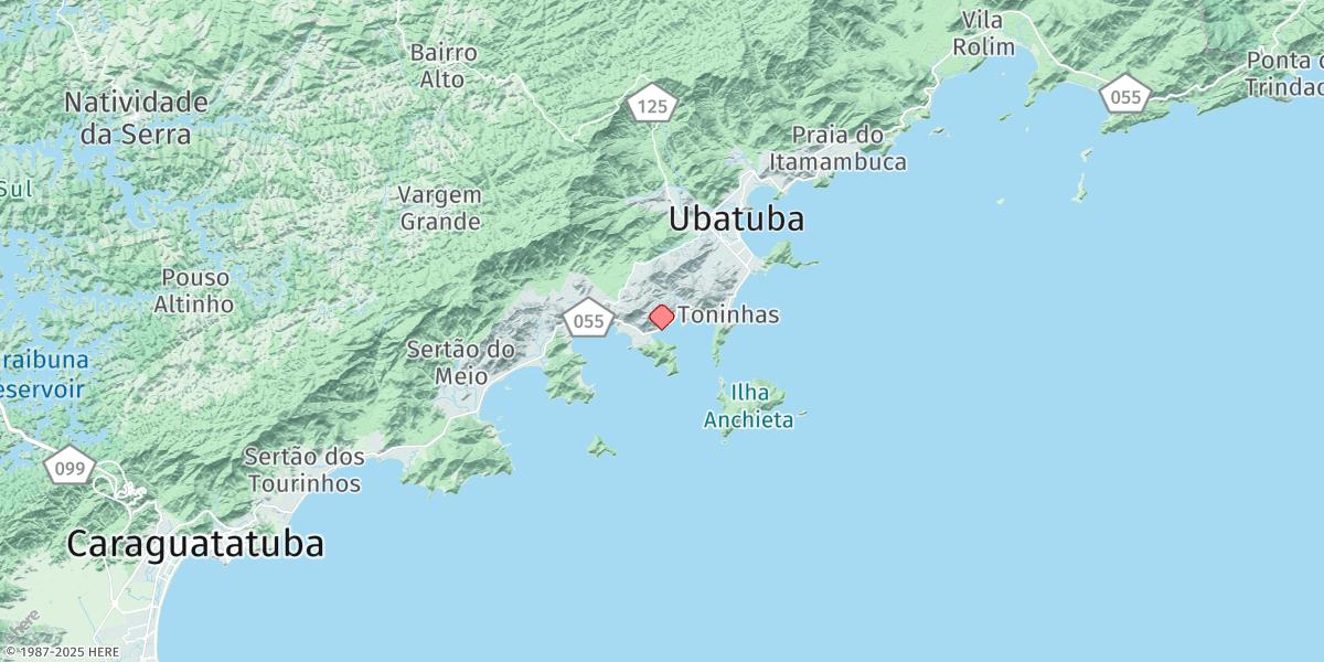 Map of Ubatuba