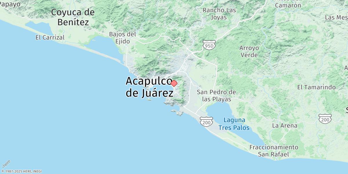 Map of Acapulco-c,gro.