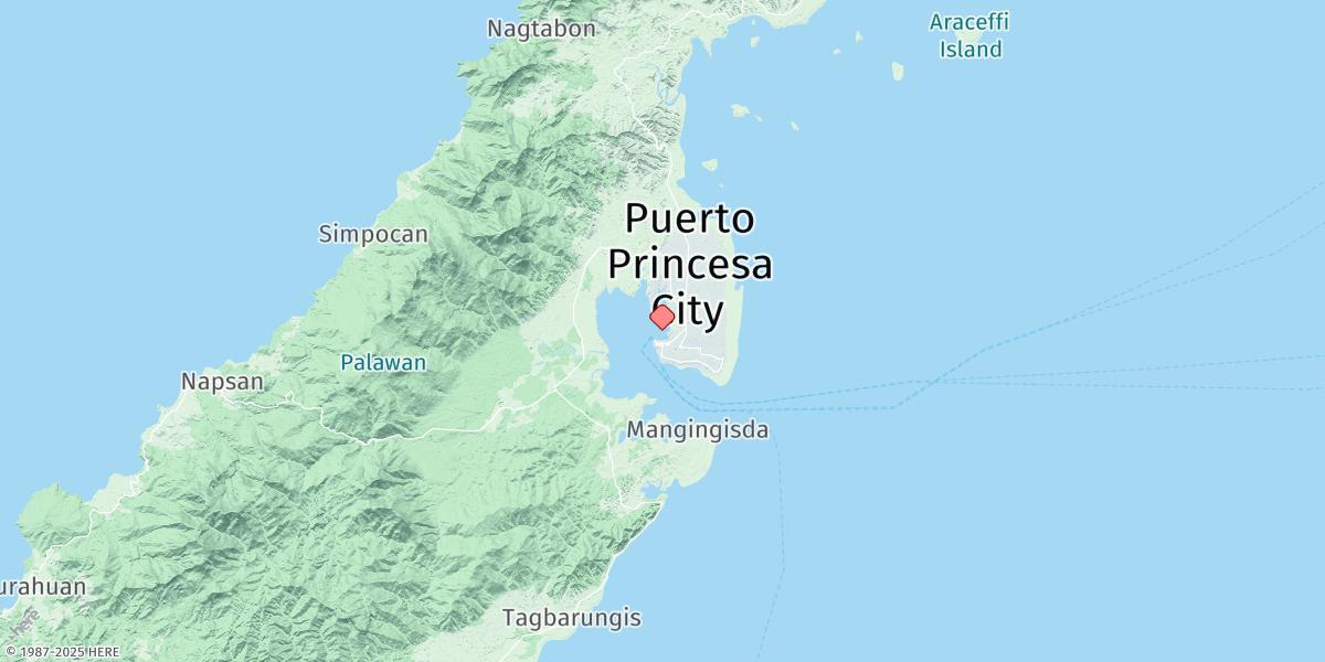 Map of Puerto Princesa