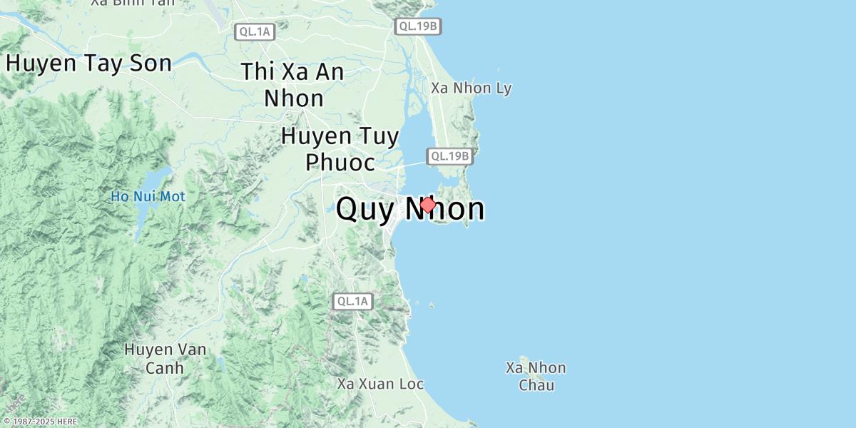 Map of Qui Nhon-a