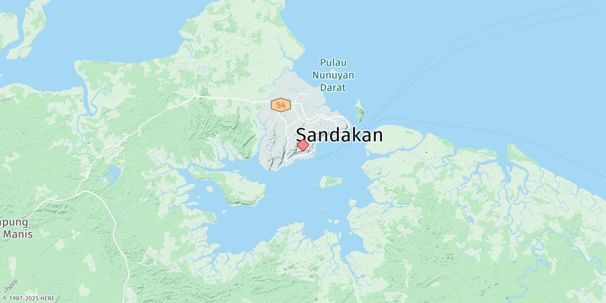 Map of Sandakan