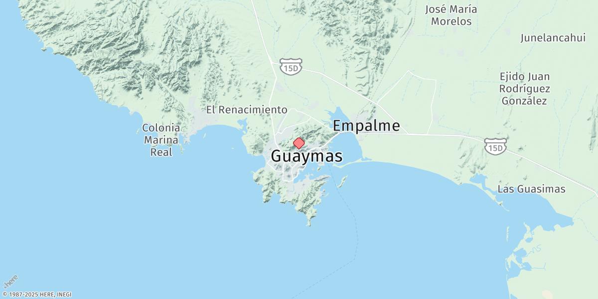 Map of Guaymas