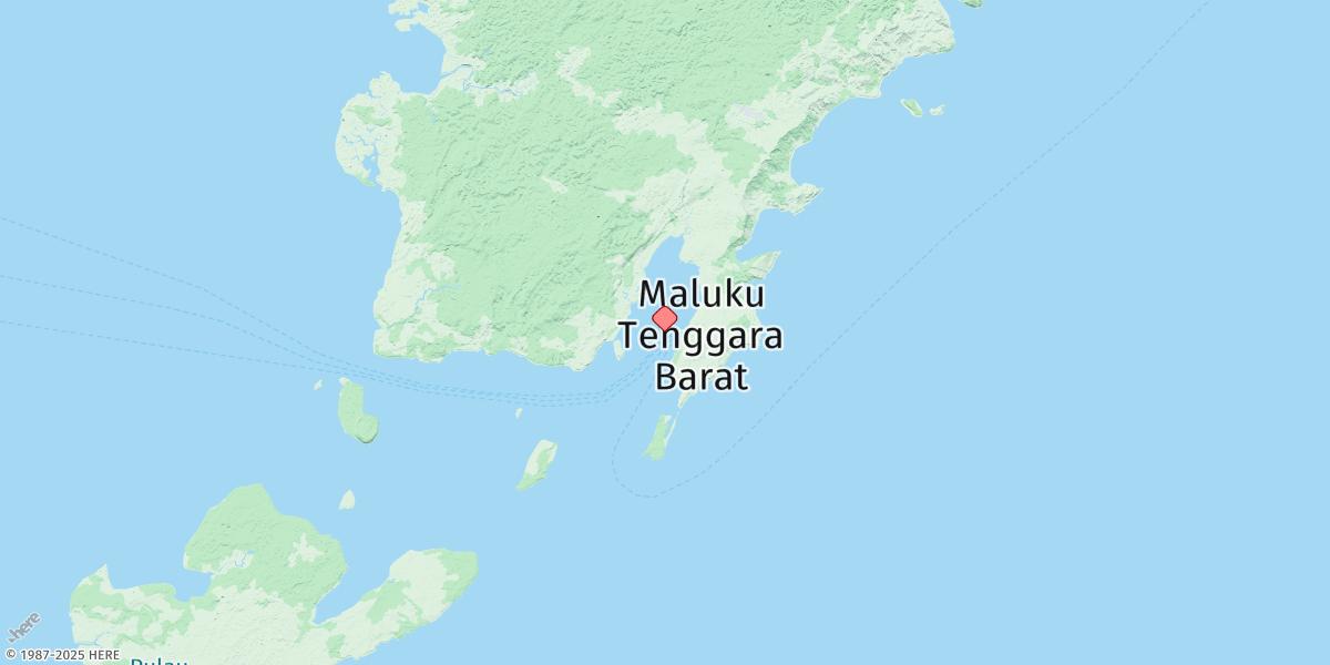 Map of Saumlaki
