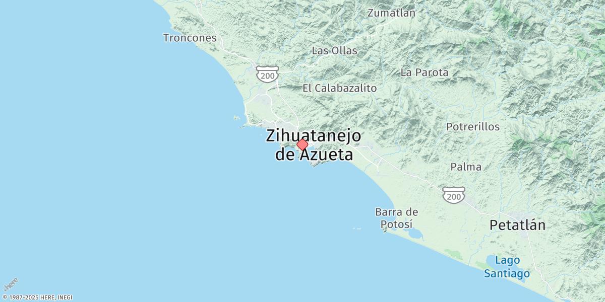 Map of Zihuatenajo,gro.