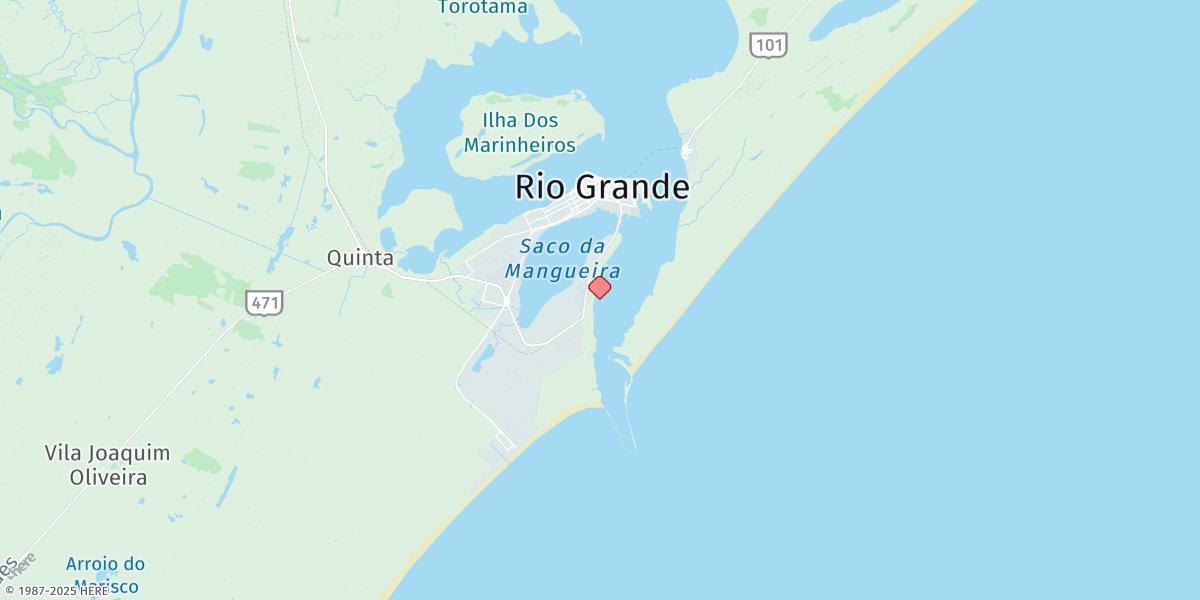 Map of Porto Rio Grande