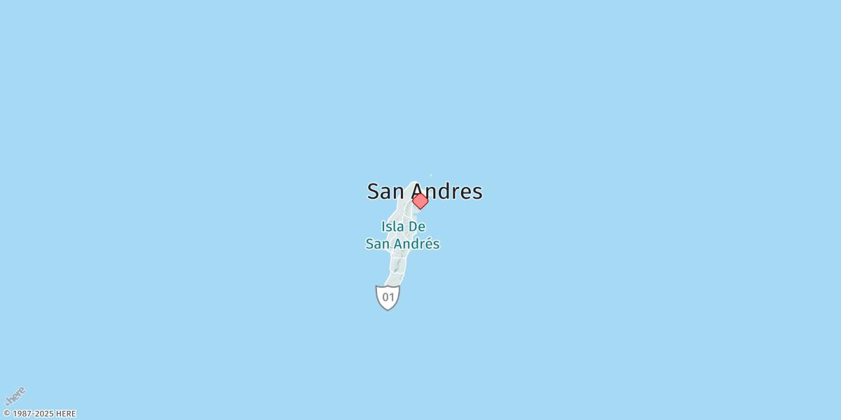 Map of San Andres
