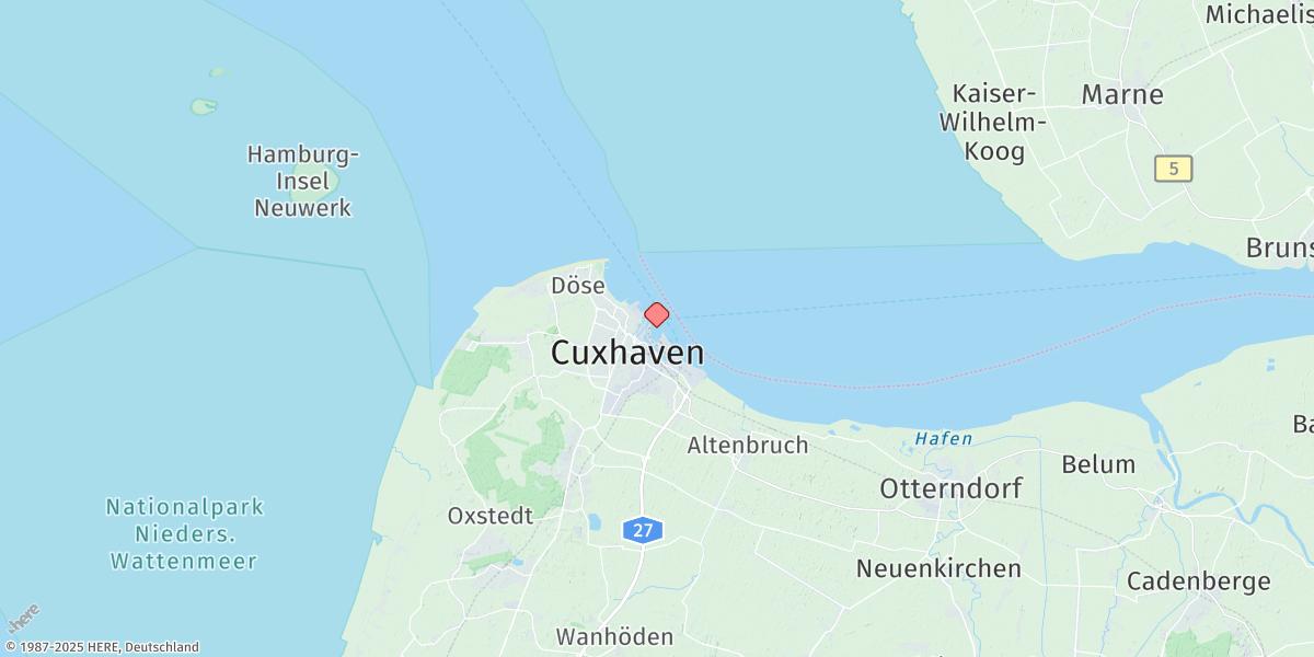Map of Cuxhaven