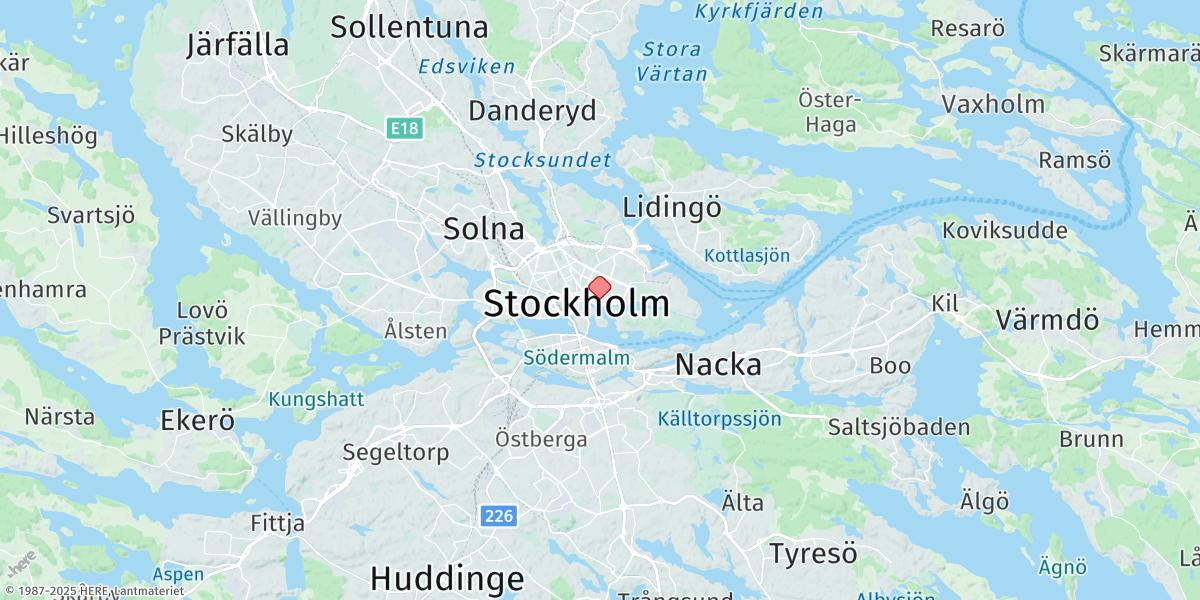 Map of Stockholm