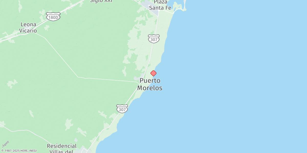 Map of Puerto Moreles,qr