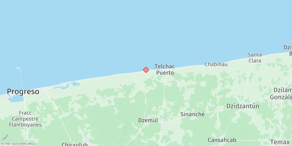 Map of Telchac,yuk.