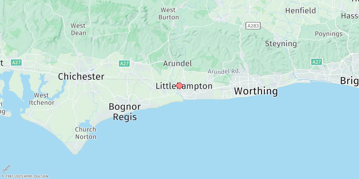 Map of Littlehampton (Uma Wharf)