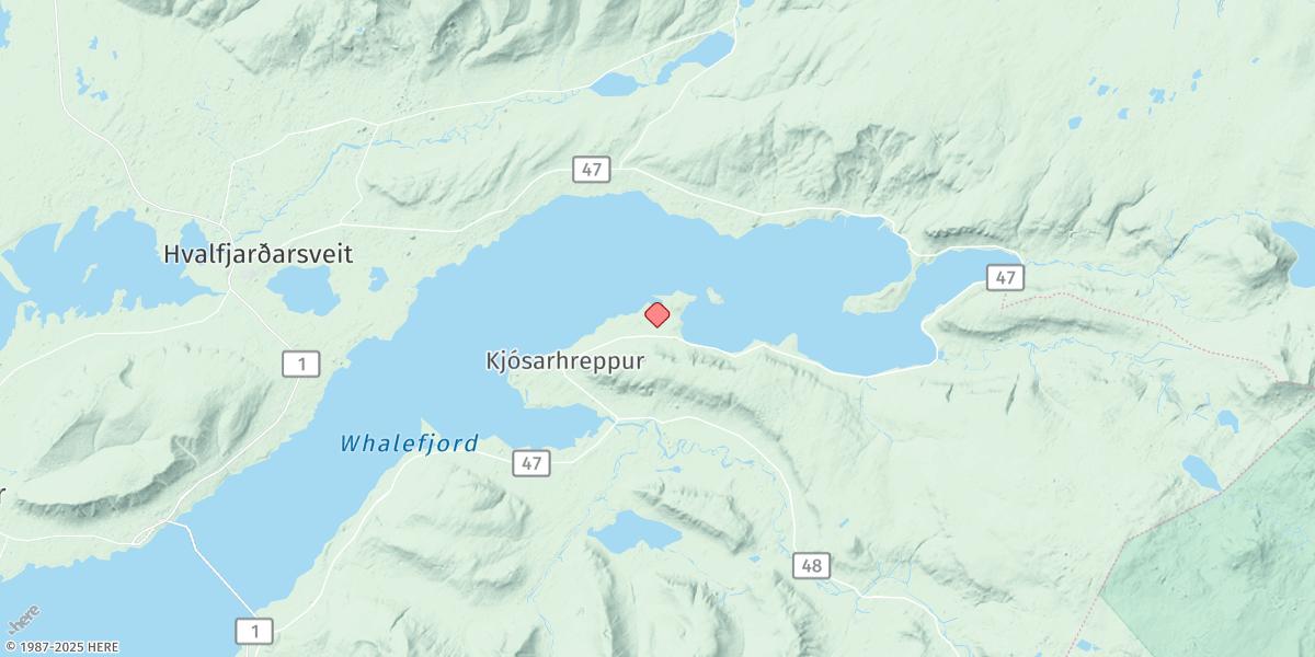 Map of Hvammsvik