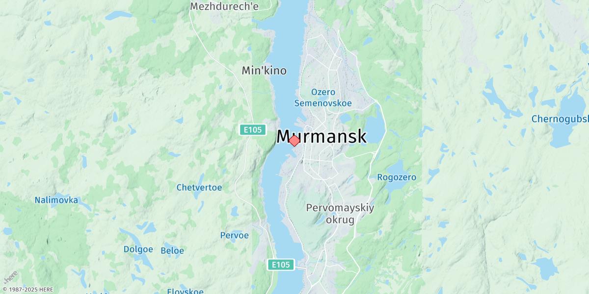 Map of Murmansk