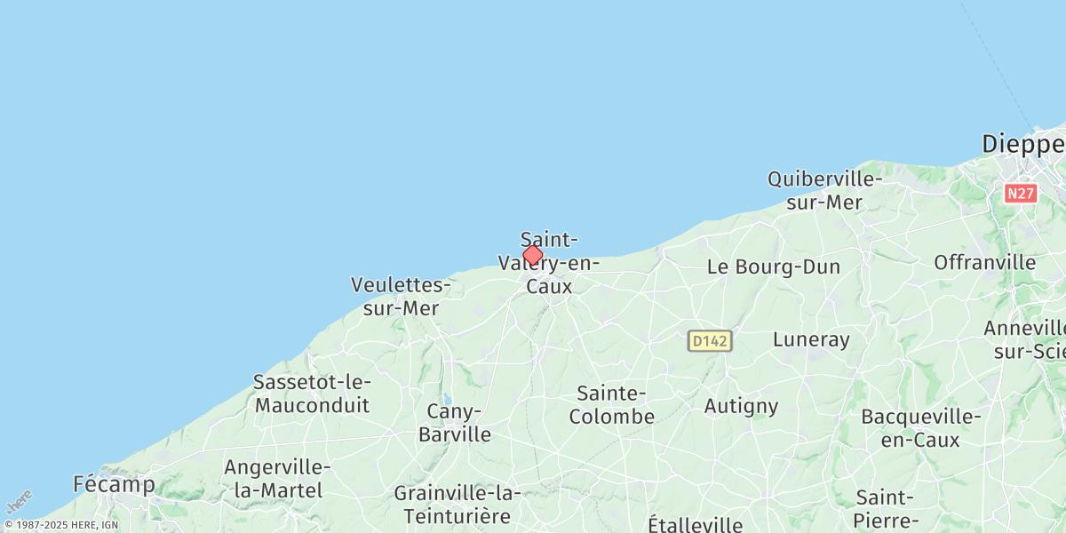 Map of St. Valery-en-caux