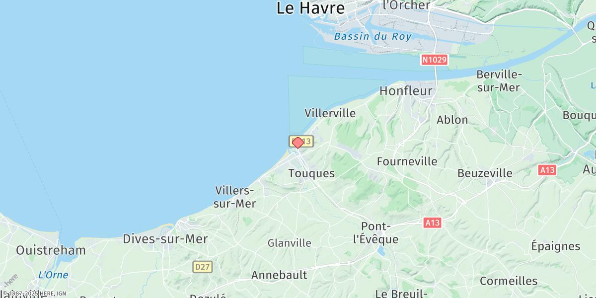 Map of Trouville