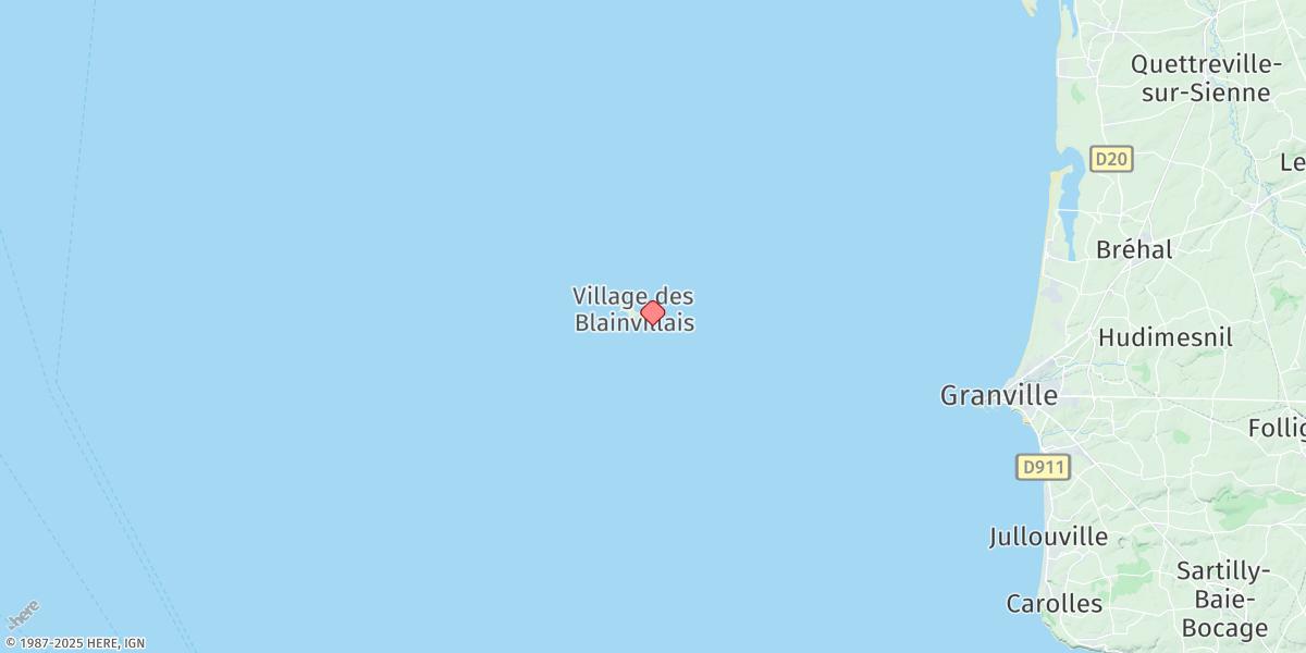 Map of Lies Chausey
