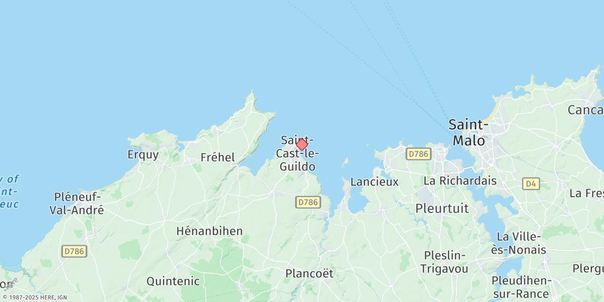 Map of St. Cast