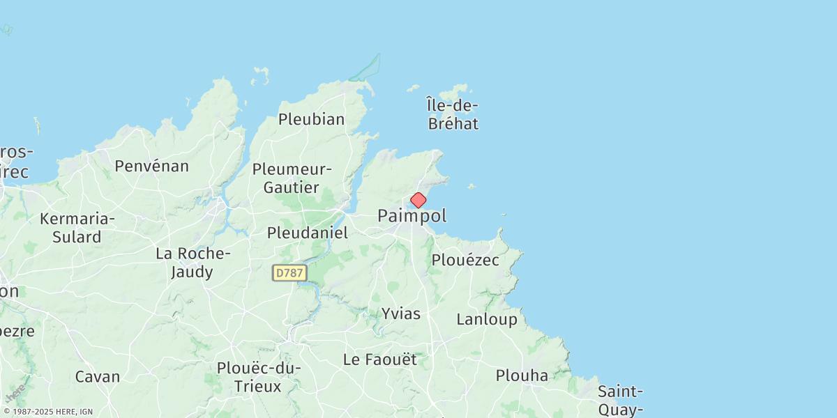 Map of Paimpol