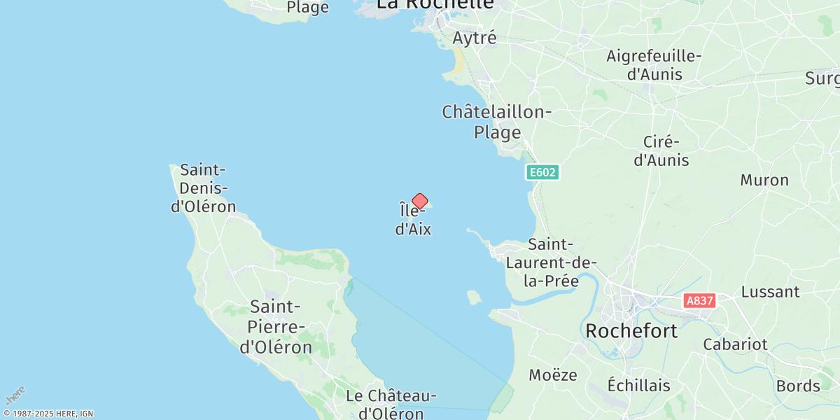 Map of Ile D'Aix