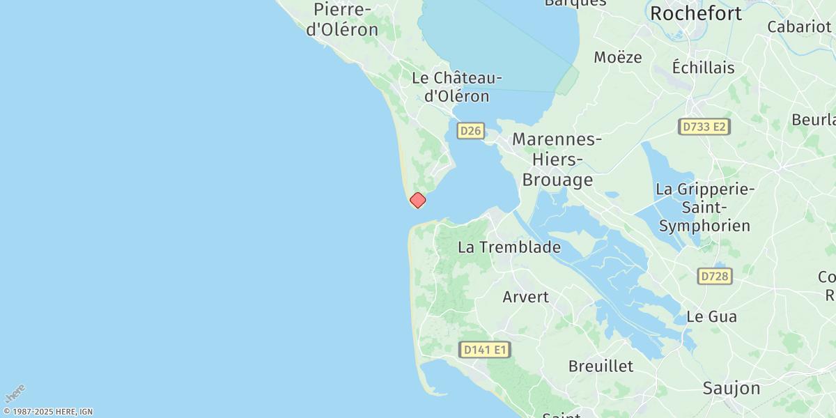 Map of Pointe De Gatseau