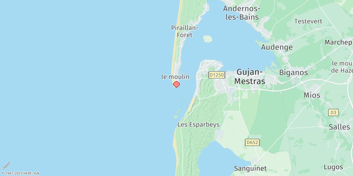 Map of Cap Ferret