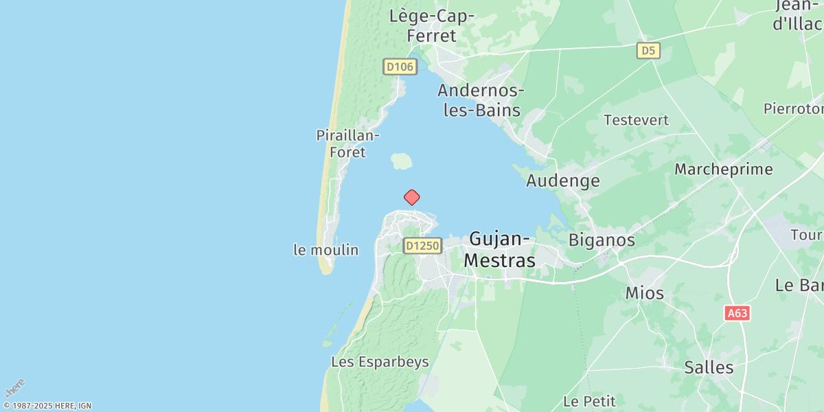 Map of Arcachon (Eyrac)