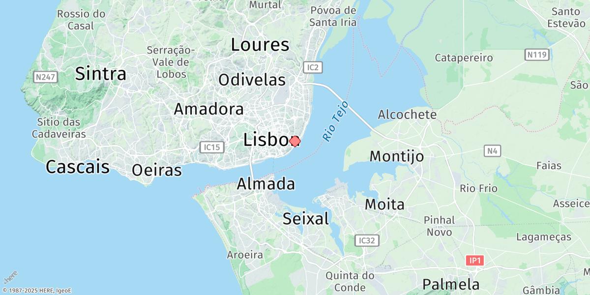 Map of Lisbon