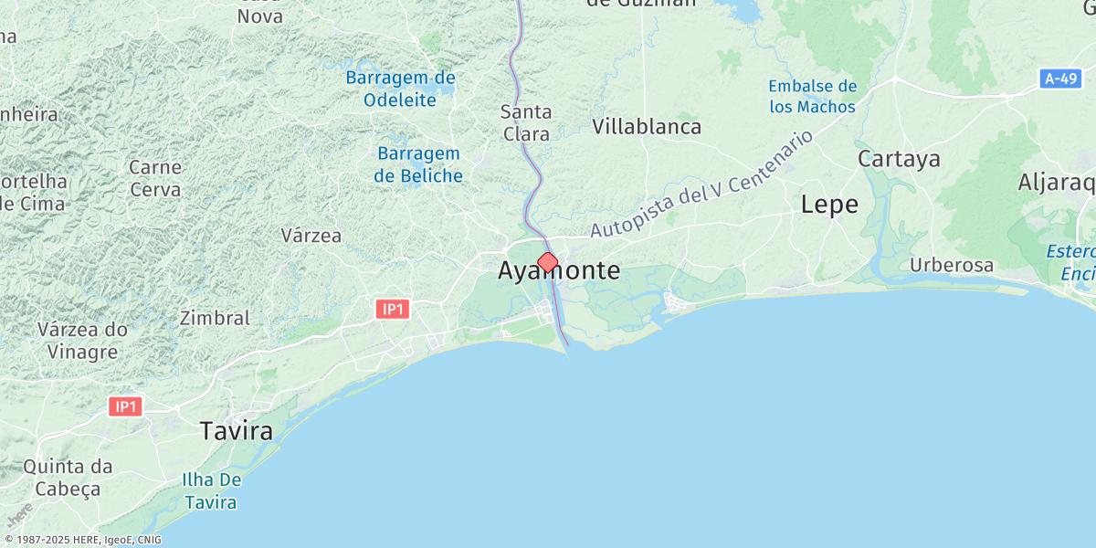 Map of Ayamonte